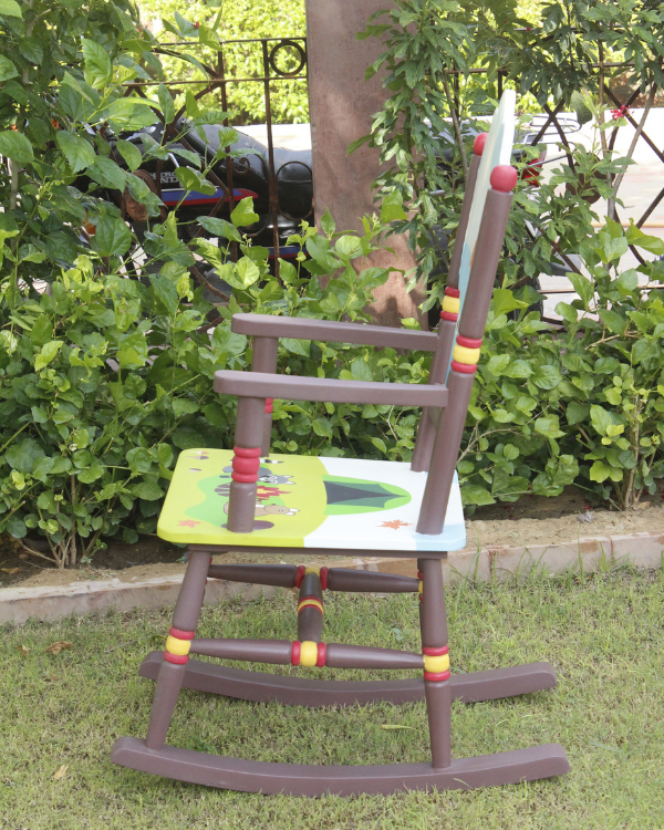 Cartoon Design Wooden Rocking Chair nazraana kids store
