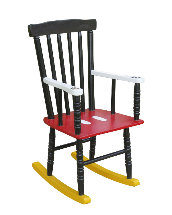 Mickey Inspired Wooden Rocking Chairs - nazraana kids store