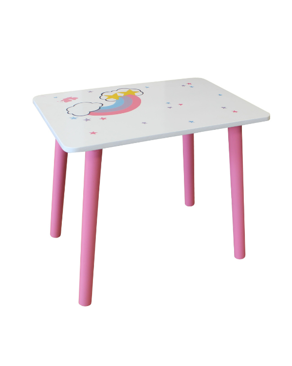 Adorable Unicorn Study CHAIR and Table Set Mango Wood nazraana
