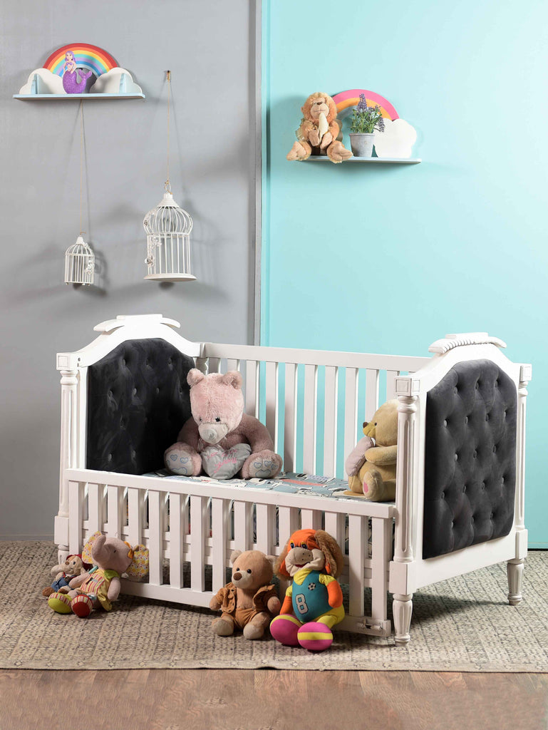 Wooden baby crib or cot