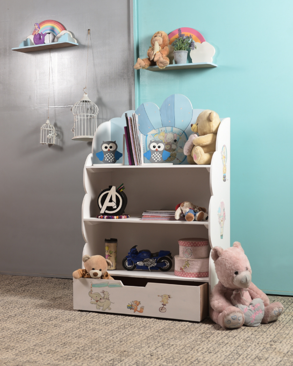 Hot air balloon bookshelf design for home