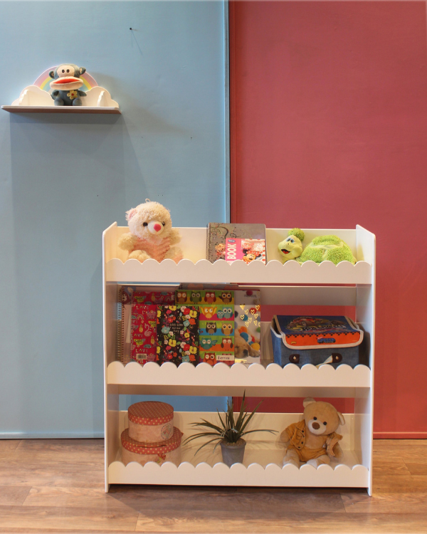 Cute cartoon character kids bookshelf