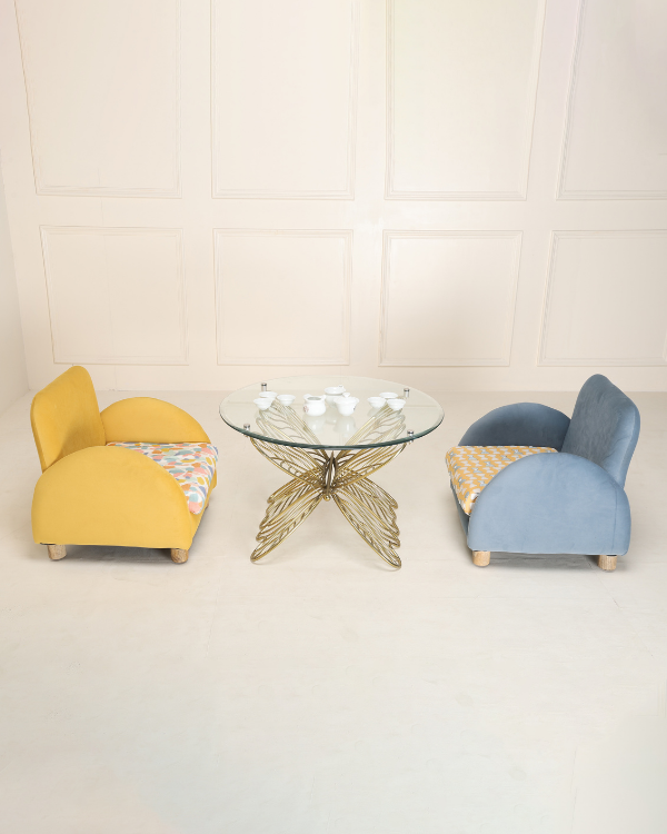 Velvet single sofa chair for kids