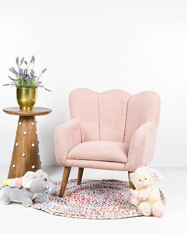 Kids lounge seating in pastel colors