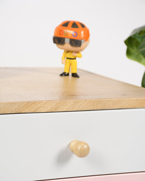 Study room side table for kids with playful colors
