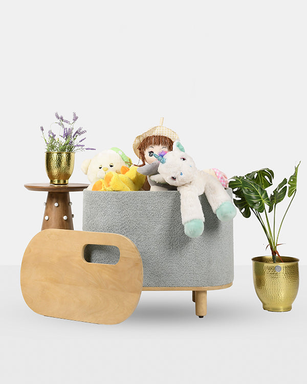 Stylish side storage table for living room or bedroom decor