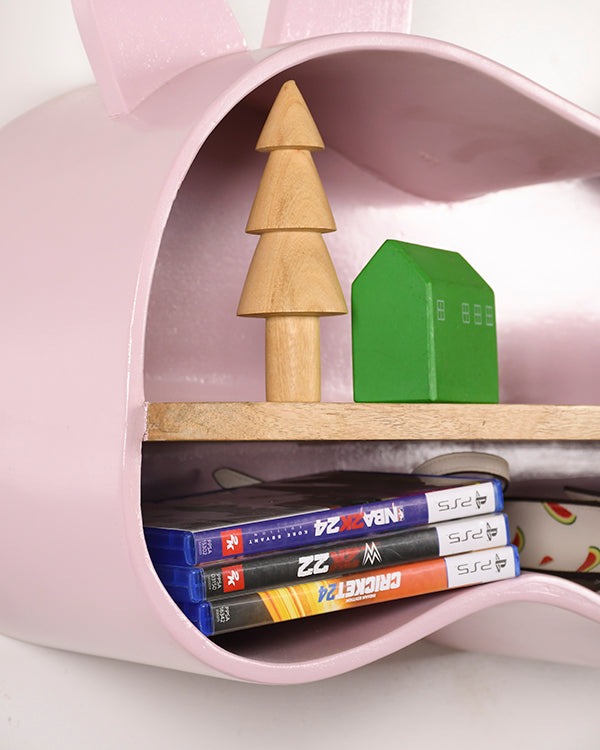 Fun animal-themed storage shelf for children