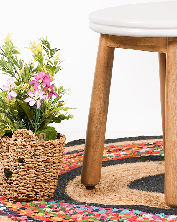 Kids wooden stool for living room