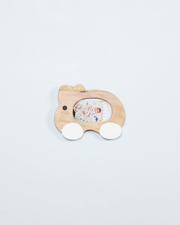 Rabbit-shaped wooden photo frame