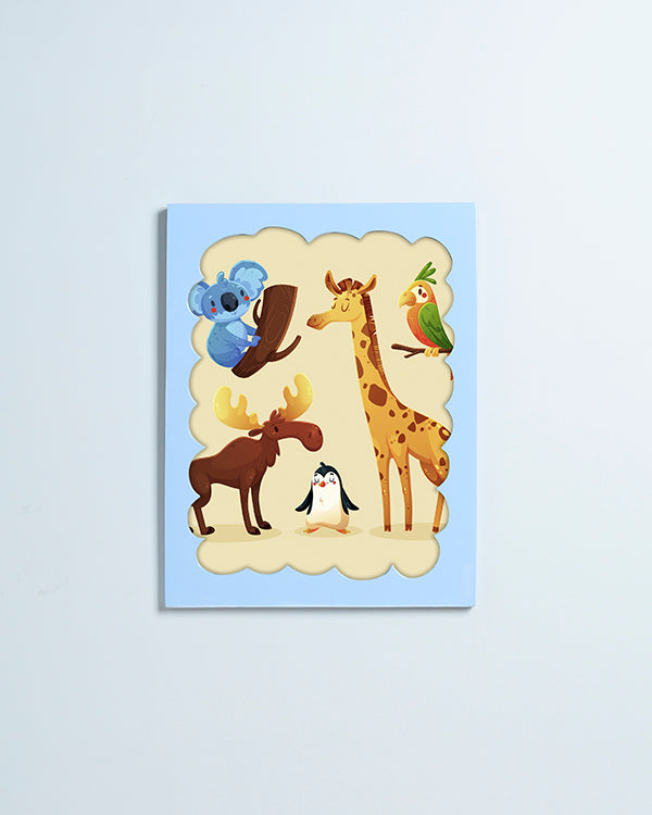 Pastel scalloped photo frame