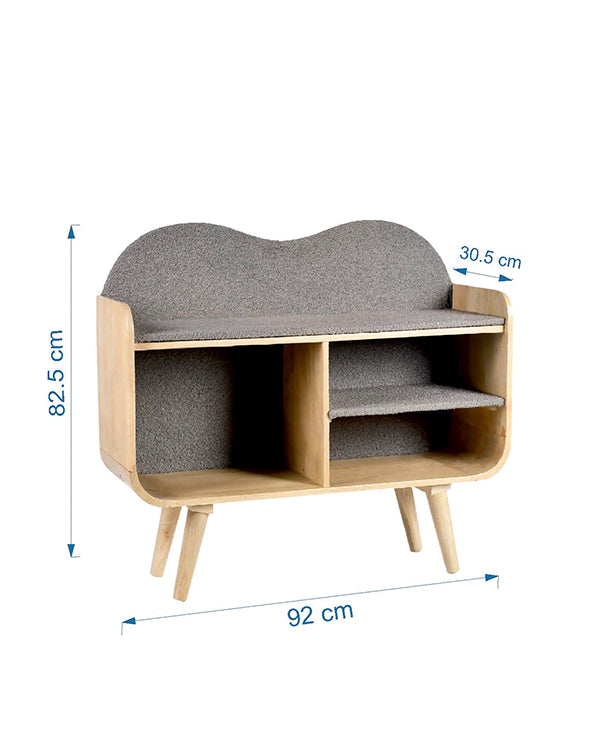 Versatile storage and display bookshelf for kids and home