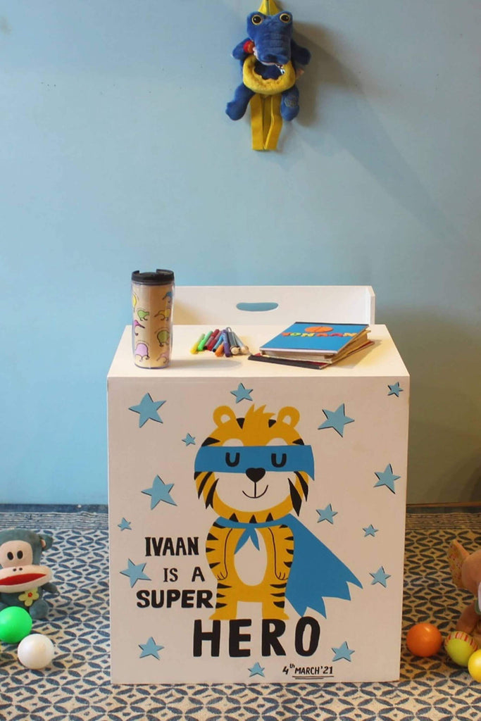 Super Tiger Hand-painted Design for Study Table Combo Set