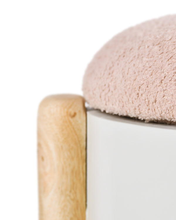 Kids' wooden stool with hidden storage