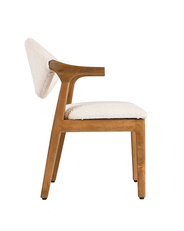 Mango wood chair with Brookley upholstery