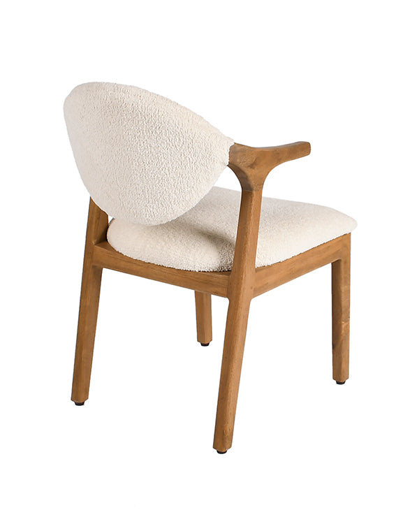 White cushioned kids chair for study room