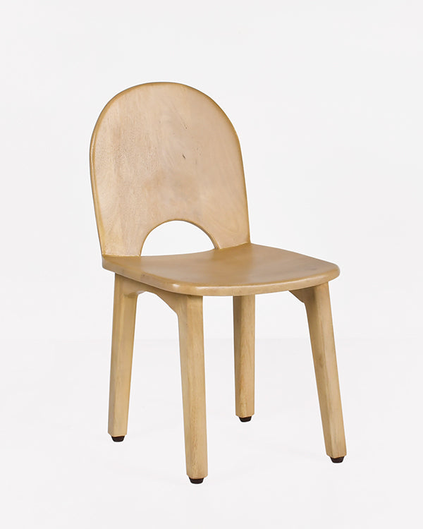 Ergonomic wooden kids chair