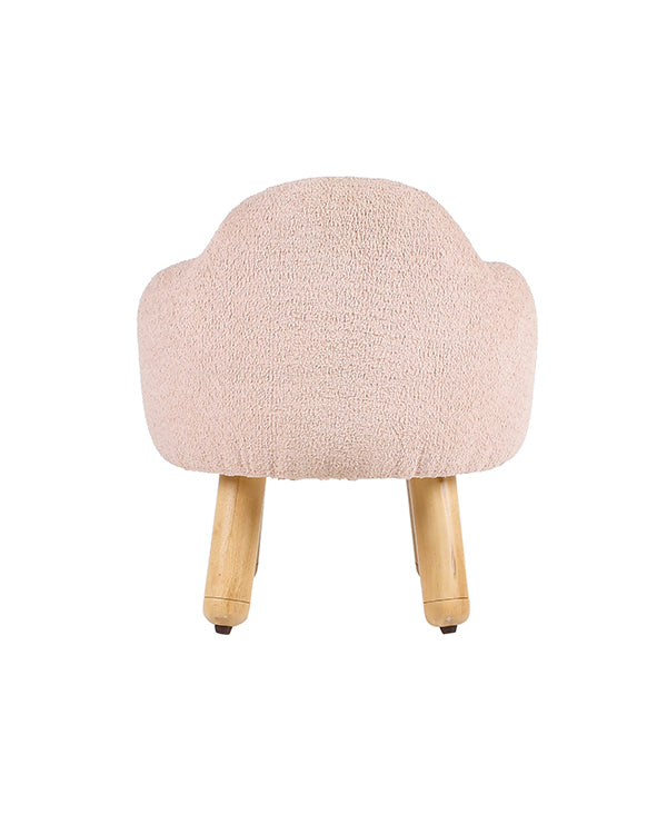 Pink lounge chair for kids living room or nursery