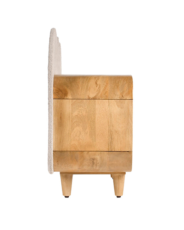Upholstered bookshelf for kids' room