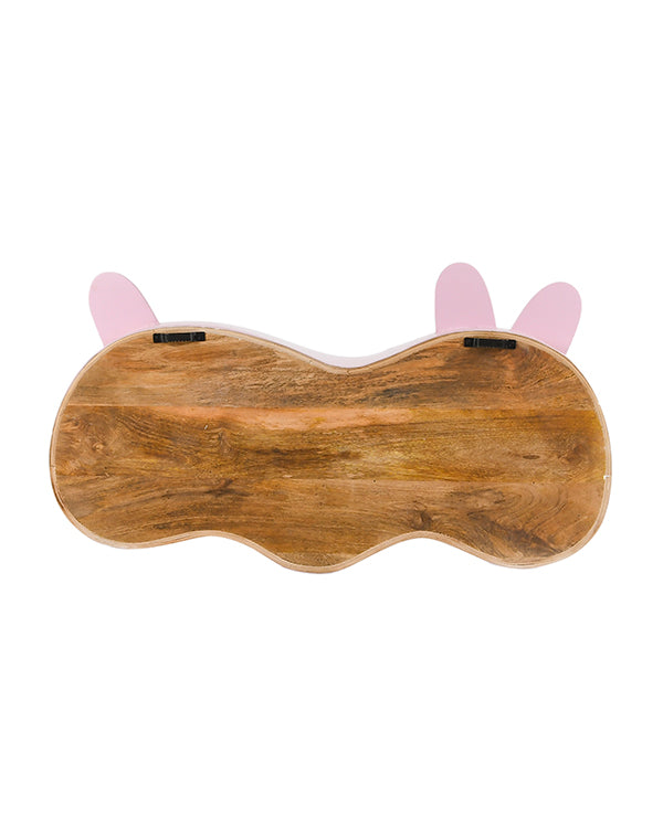 Wooden caterpillar bookshelf for toys and books