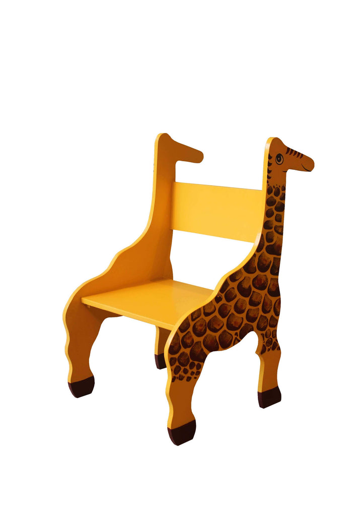 Kids Giraffe Chair - Yellow Color with Black Spots