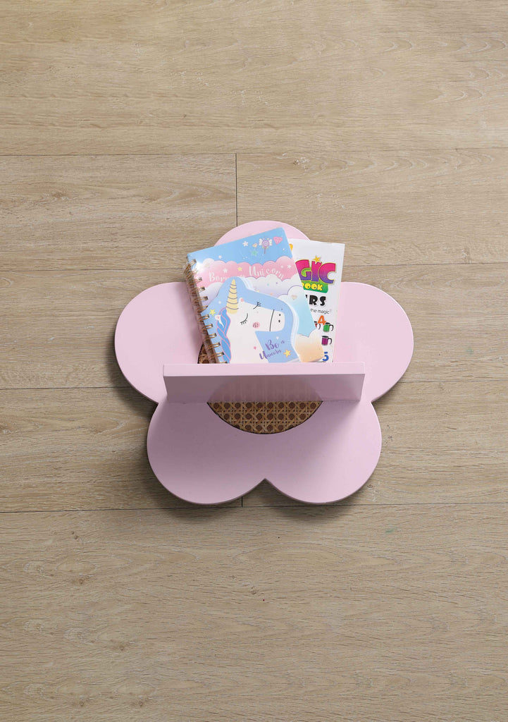 Pink and Pastel Flower Shelf - Kids Room